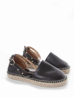 Outlet espadrilas fondo in gomma e soletto interno in vera pelle. Tomaia in morbidissima pelle nappata Donna Espadrillas