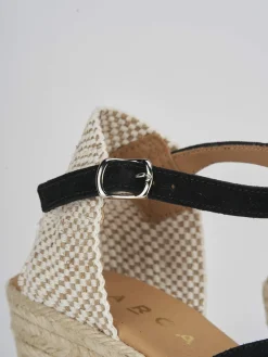 Sale Espadrillas tacco 7cm camoscio Donna Espadrillas