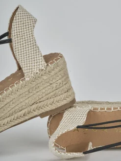 Hot Espadrillas tacco 6cm camoscio sostenible Donna Espadrillas