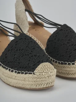 Hot Espadrillas tacco 6cm camoscio sostenible Donna Espadrillas