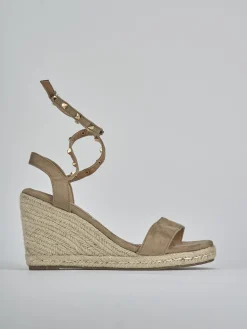 Online Espadrillas tacco 8cm camoscio sostenible Donna Espadrillas