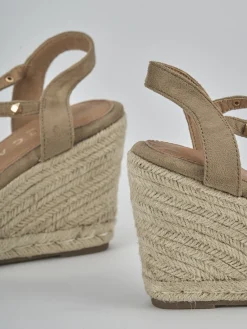 Online Espadrillas tacco 8cm camoscio sostenible Donna Espadrillas