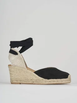 Online Espadrillas tacco 6cm camoscio Donna Espadrillas