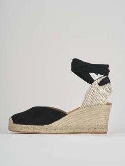 Online Espadrillas tacco 6cm camoscio Donna Espadrillas