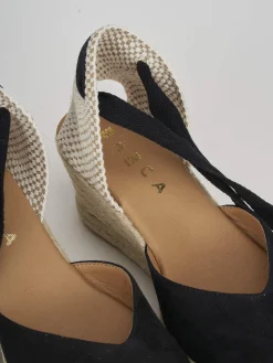 Online Espadrillas tacco 6cm camoscio Donna Espadrillas