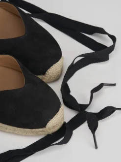 Online Espadrillas tacco 6cm camoscio Donna Espadrillas