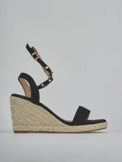 Sale Espadrillas tacco 9cm camoscio sostenible Donna Espadrillas
