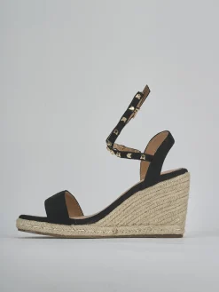 Sale Espadrillas tacco 9cm camoscio sostenible Donna Espadrillas
