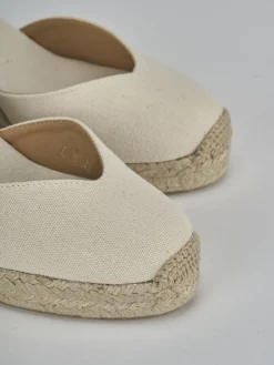 Online Espadrillas tacco 9cm tessuto Donna Espadrillas