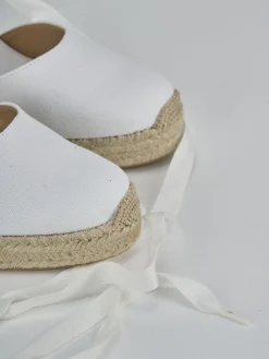 Discount Espadrillas tacco 9cm tessuto Donna Espadrillas