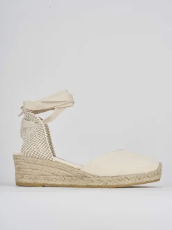 Sale Espadrillas tacco 4cm tessuto Donna Espadrillas