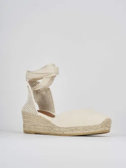Sale Espadrillas tacco 4cm tessuto Donna Espadrillas