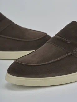 Hot Mocassini camoscio testa Uomo Mocassini