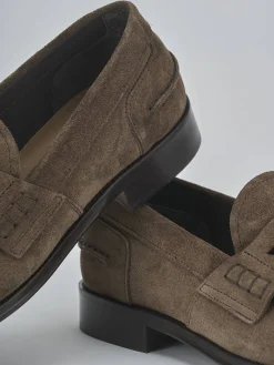 Hot Mocassini camoscio testa Uomo Mocassini