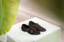 New Mocassini camoscio testa Uomo Mocassini