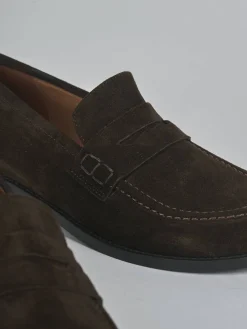 New Mocassini tacco 2cm camoscio testa Donna Mocassini