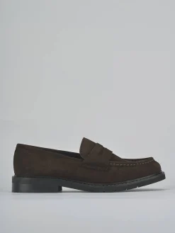 Sale Mocassini tacco 1cm camoscio testa Donna Mocassini