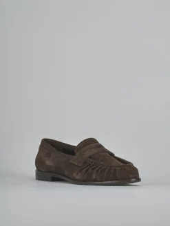 Online Mocassini tacco 1cm camoscio testa Donna Mocassini