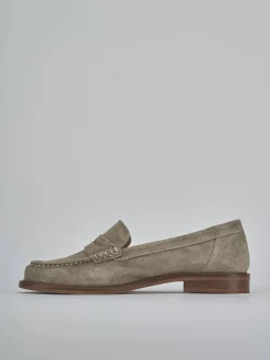 Mocassini tacco 1cm camoscio Donna Mocassini