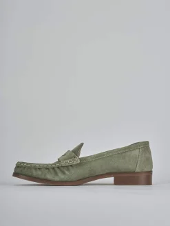 Mocassini tacco 1cm camoscio Donna Mocassini