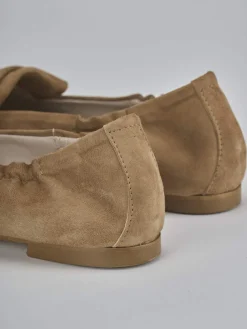 Clearance Mocassini tacco 1cm camoscio Donna Mocassini