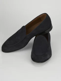 New Mocassini tacco 2cm camoscio Uomo Mocassini