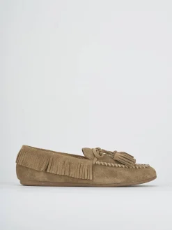 New Mocassini tacco 1cm camoscio Donna Mocassini