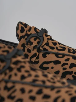 Hot Mocassini tacco 1cm camoscio Donna Mocassini