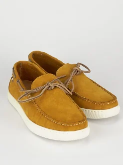 Hot Mocassini tacco 1cm camoscio Uomo Mocassini