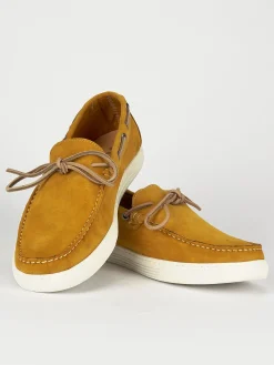 Hot Mocassini tacco 1cm camoscio Uomo Mocassini