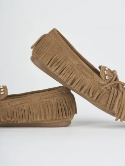 New Mocassini tacco 1cm camoscio Donna Mocassini