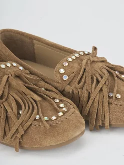 New Mocassini tacco 1cm camoscio Donna Mocassini