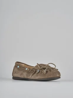 Discount Mocassini tacco 1cm camoscio Donna Mocassini