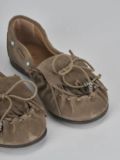 Discount Mocassini tacco 1cm camoscio Donna Mocassini