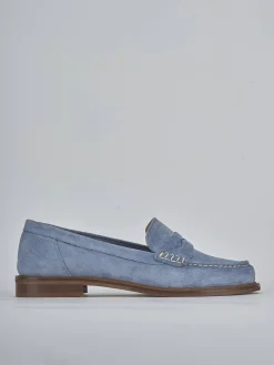 Sale Mocassini tacco 1cm camoscio Donna Mocassini