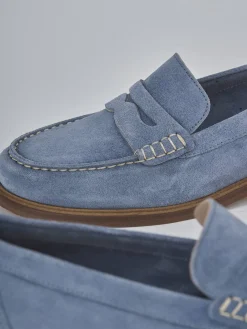 Sale Mocassini tacco 1cm camoscio Donna Mocassini