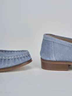 Online Mocassini tacco 1cm camoscio Donna Mocassini