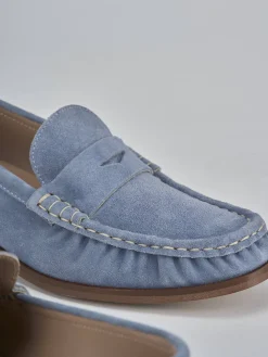 Online Mocassini tacco 1cm camoscio Donna Mocassini