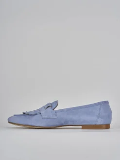 Clearance Mocassini tacco 1cm camoscio Donna Mocassini