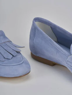 Clearance Mocassini tacco 1cm camoscio Donna Mocassini