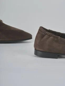 Outlet Mocassini tacco 2cm camoscio testa Donna Mocassini