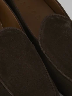 Mocassini tacco 2cm camoscio testa Uomo Mocassini