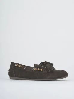 Online Mocassini tacco 1cm camoscio testa Donna Mocassini