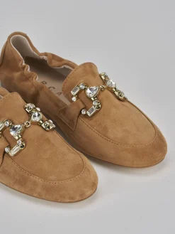 Sale Mocassini tacco 1cm camoscio Donna Mocassini