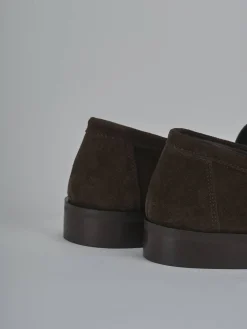 Outlet Mocassini tacco 2cm camoscio testa Donna Mocassini