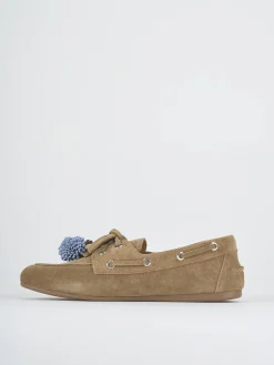 New Mocassini tacco 1cm camoscio Donna Mocassini