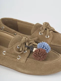 New Mocassini tacco 1cm camoscio Donna Mocassini