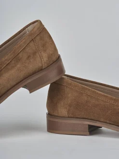 Online Mocassini tacco 1cm camoscio Donna Mocassini