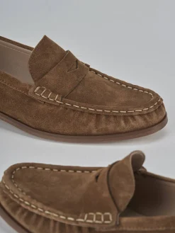 Online Mocassini tacco 1cm camoscio Donna Mocassini