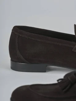 Discount Mocassini tacco 1cm camoscio testa Uomo Mocassini